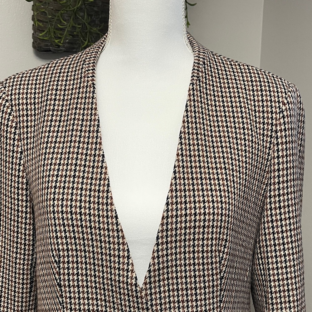 Premise Studio Multicolor Houndstooth Blazer - image 3